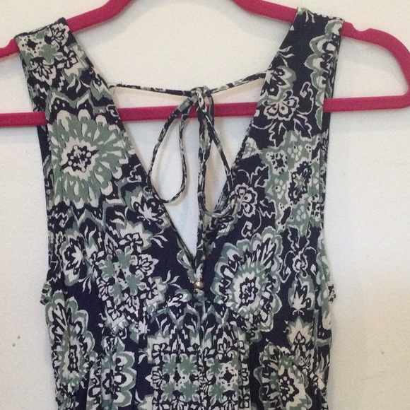 Angie V Neckline Patterned Romper - Picture 3 of 7